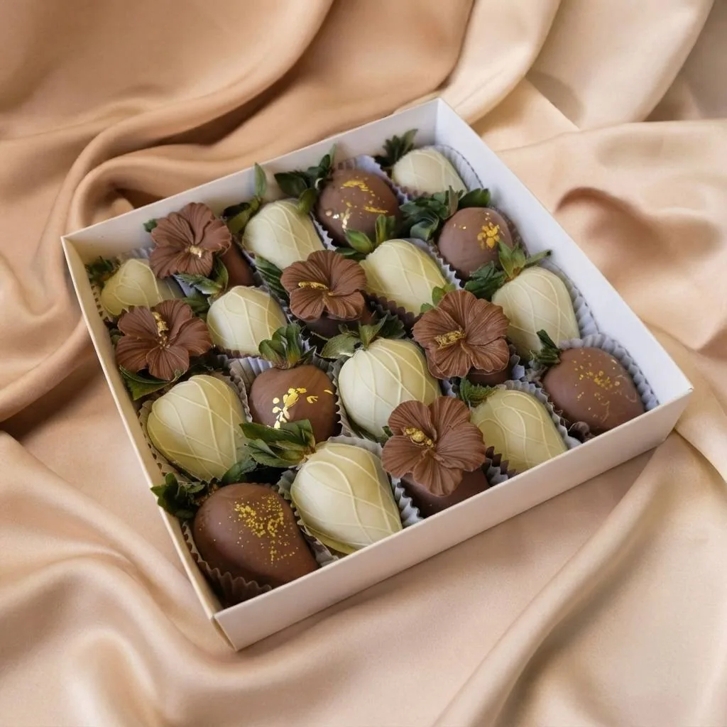Набор 20 ягод — клубника в шоколаде, «Вкус Букет»